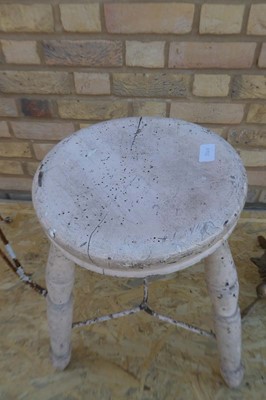 Lot Decorative metal framed chair together with a...