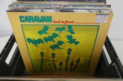 Lot 1045 - Box of 35 mainly prog rock albums incl. Nektar,...
