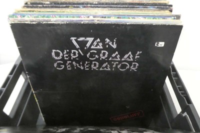 Lot 1045 - Box of 35 mainly prog rock albums incl. Nektar,...