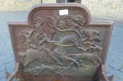 Lot Decorative Cast Iron fire grate with...