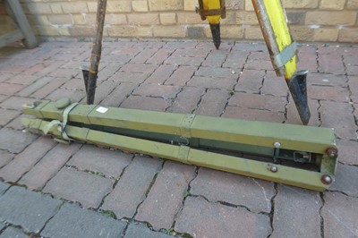 Lot 2 Various style tripods to include a Military...