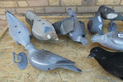 Lot Qty of decoy birds to include Pigeons, Crows,...