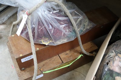 Lot 1360 - Ferret box, retireving tunnel, and bag of...