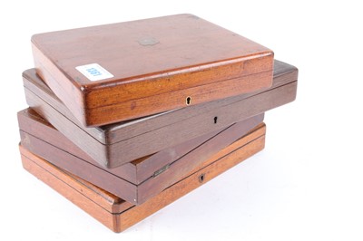 Lot 1361 - Four pistol cases for restoration