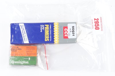 Lot 2950 - 300 x long rifle primers by Remington and 675...