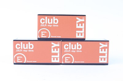 Lot 2713 - (S1) 150 x .22lr 40gr Eley Club cartridges