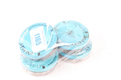 Lot 1165 - Four tins of .22 Eley Wasp air pellets