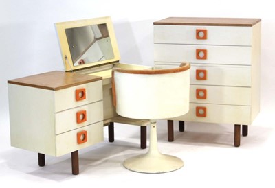 Lot 175 - A 1960/70's British bedroom suite including a...