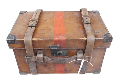Lot 1473 - A Substantial Vintage Leather Cartridge...
