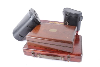 Lot 1365 - Two pistol cases, a box for target pistol, and...