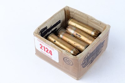 Lot 2124 - (S2) 6 x brass and 2 x plastic case Greener...