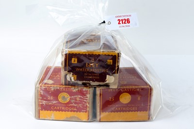 Lot 2126 - (S2) 75 x 8 bore Eley cartridges, in boxes