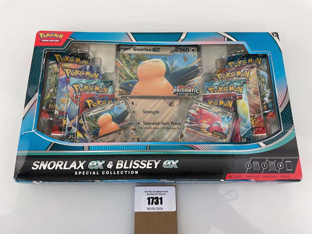 Lot 1731 - Pokémon TCG: Snorlax EX & Blissey EX Special...
