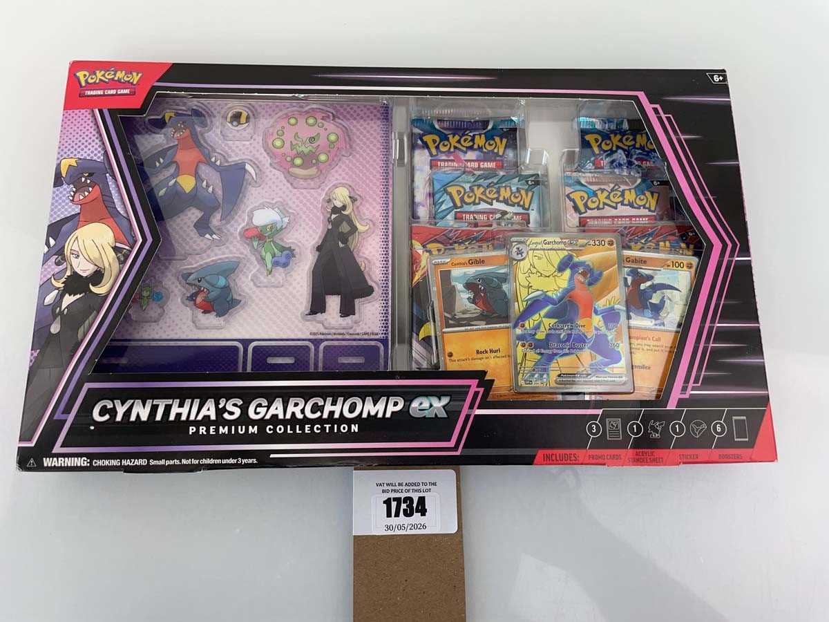 Lot 1734 - Pokémon TCG: Cynthia's Garchomp EX Premium...
