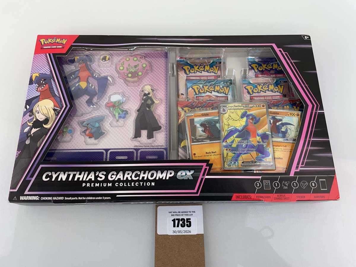 Lot 1735 - Pokémon TCG: Cynthia's Garchomp EX Premium...