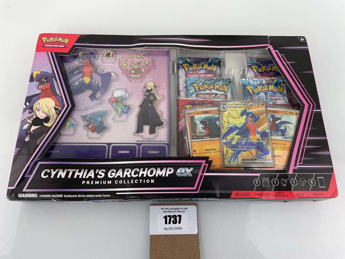 Lot 1737 - Pokémon TCG: Cynthia's Garchomp EX Premium...