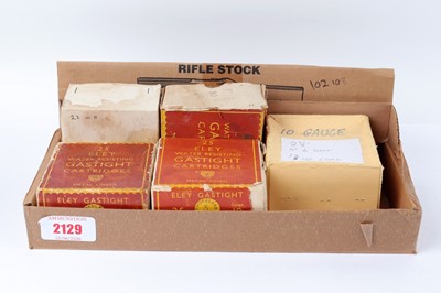 Lot 2129 - (S2) 102 x 10 bore cartridges, boxed and assorted