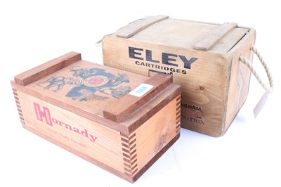 Lot 1368 - Two Good Modern Reproduction Ammunition Boxes...