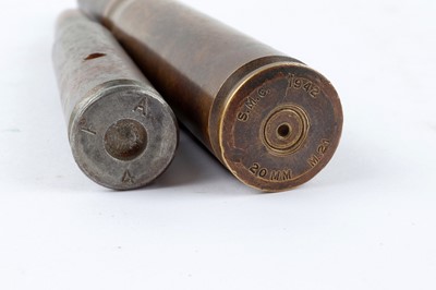 Lot 2723 - Inert: 20mm M21 cannon shell dated 1942 and...