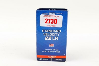 Lot 2730 - (S1) 268 x .22 CCI Standard Velocity 40gr...