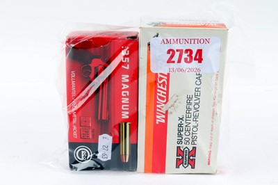 Lot 2734 - (S1) 100 total: 50 x .357 Mag. Geco 158gr; 50...