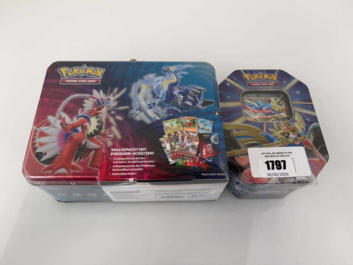 Lot 1797 - 2x German Pokémon TCG: Scarlet & Violet Tins