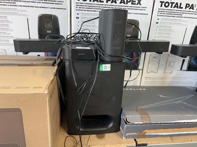 Lot 1421 - Sony sound bar system incl. sub woofer, sound...