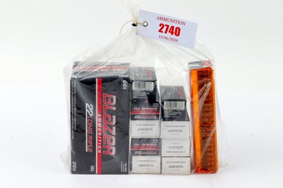 Lot 2740 - (S1) 1050 x .22 rifle cartridges comprising...