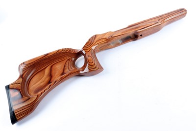 Lot 1545 - A laminated thumb-hole stock for a Ruger 10/22