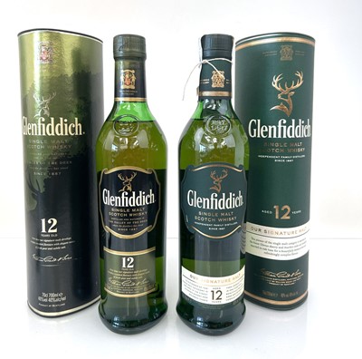 Lot 5 - 2 bottles of Glenfiddich 12 year old Single...