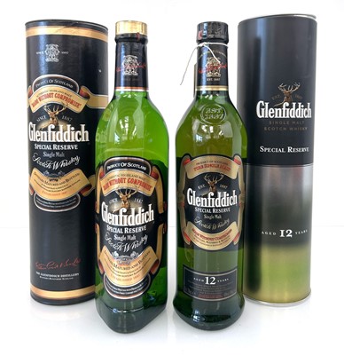 Lot 6 - 2 bottles of Glenfiddich Single Malt Scotch...