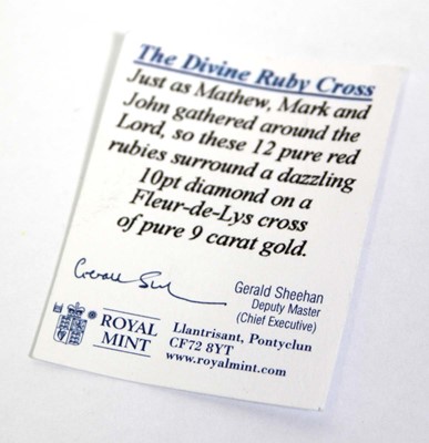 Lot 704 - A Royal Mint 9ct yellow gold 'Divine Ruby...