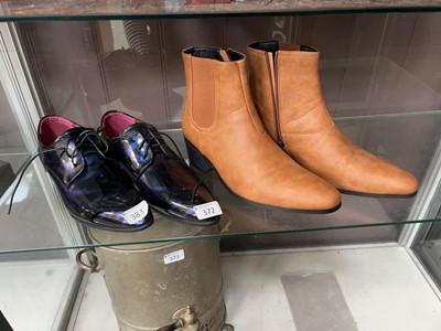 Lot 372 - A pair of gents modern dress shoes size 46 and...