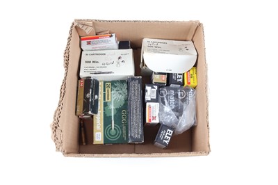 Lot 2844 - (S1) 13.4lbs assorted rifle cartridges, may...