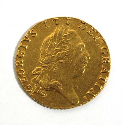 Lot 404 - A George III spade half guinea dated 1797