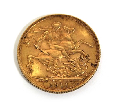 Lot 405 - A sovereign dated 1911