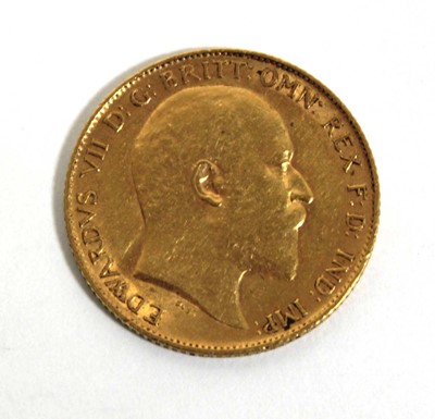 Lot 406 - An Edwardian half sovereign dated 1907