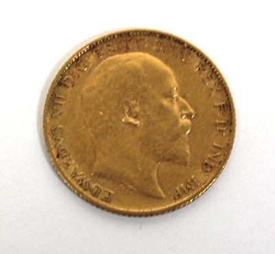 Lot 407 - An Edwardian half sovereign dated 1909