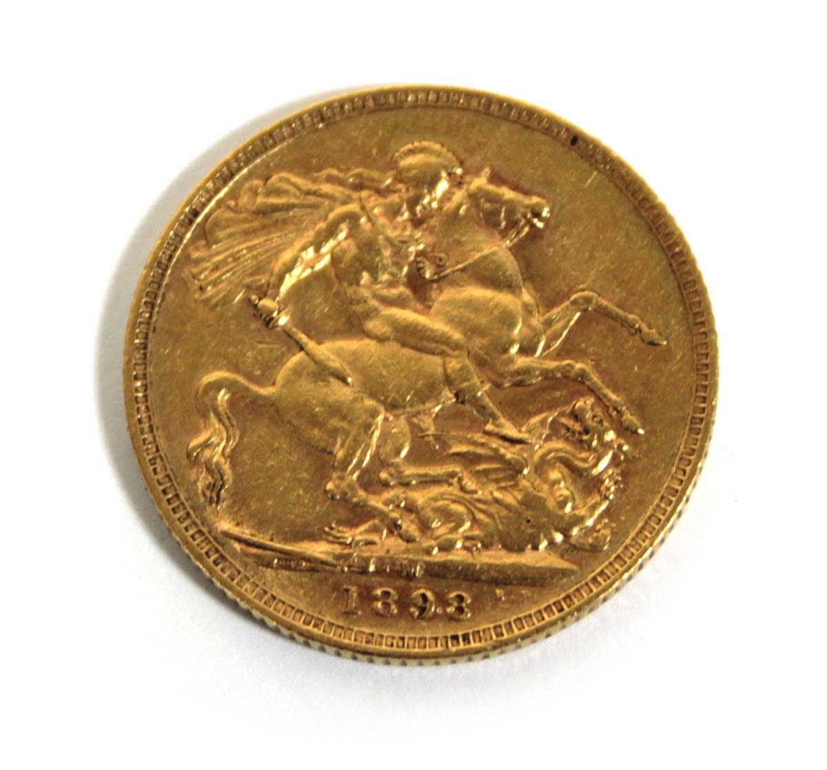 Lot 408 - A Victorian sovereign dated 1898