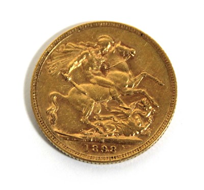 Lot 408 - A Victorian sovereign dated 1898