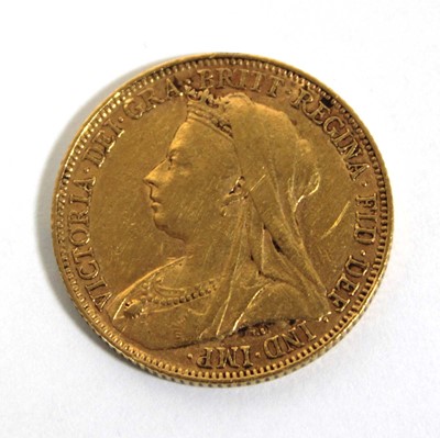 Lot 408 - A Victorian sovereign dated 1898