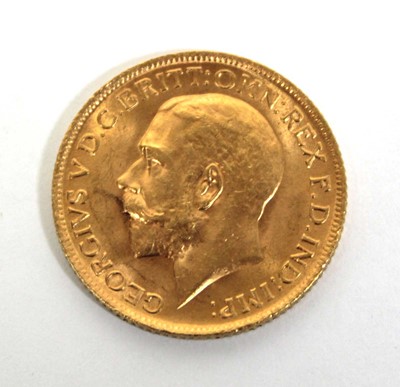 Lot 411 - A sovereign dated 1913
