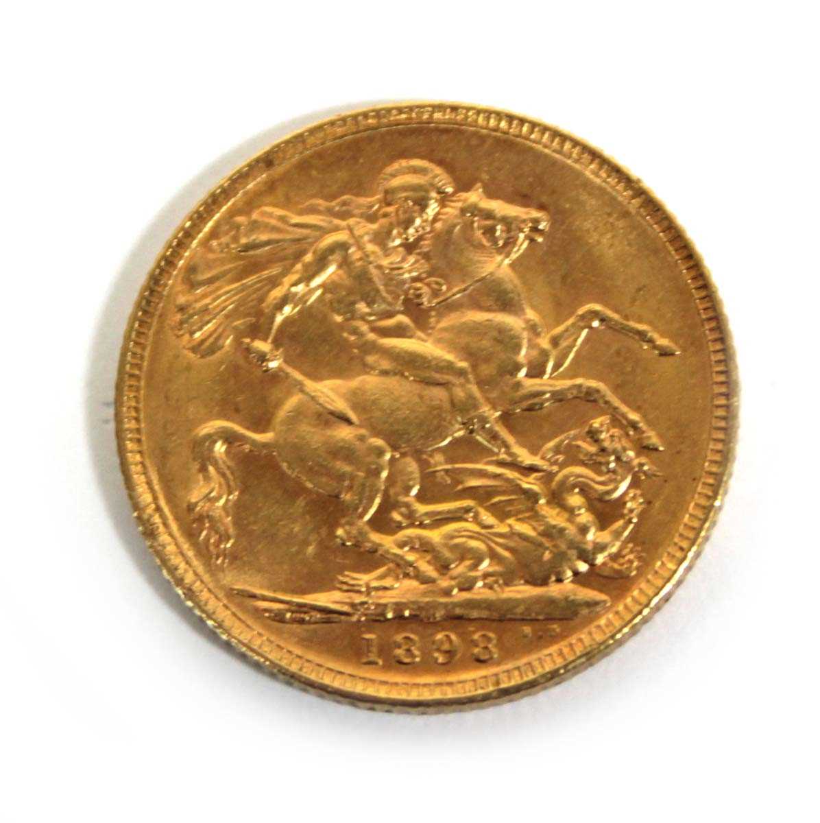 Lot 412 - A Victorian sovereign dated 1898, Melbourne mint