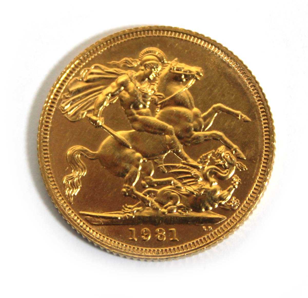 Lot 413 - A sovereign dated 1981