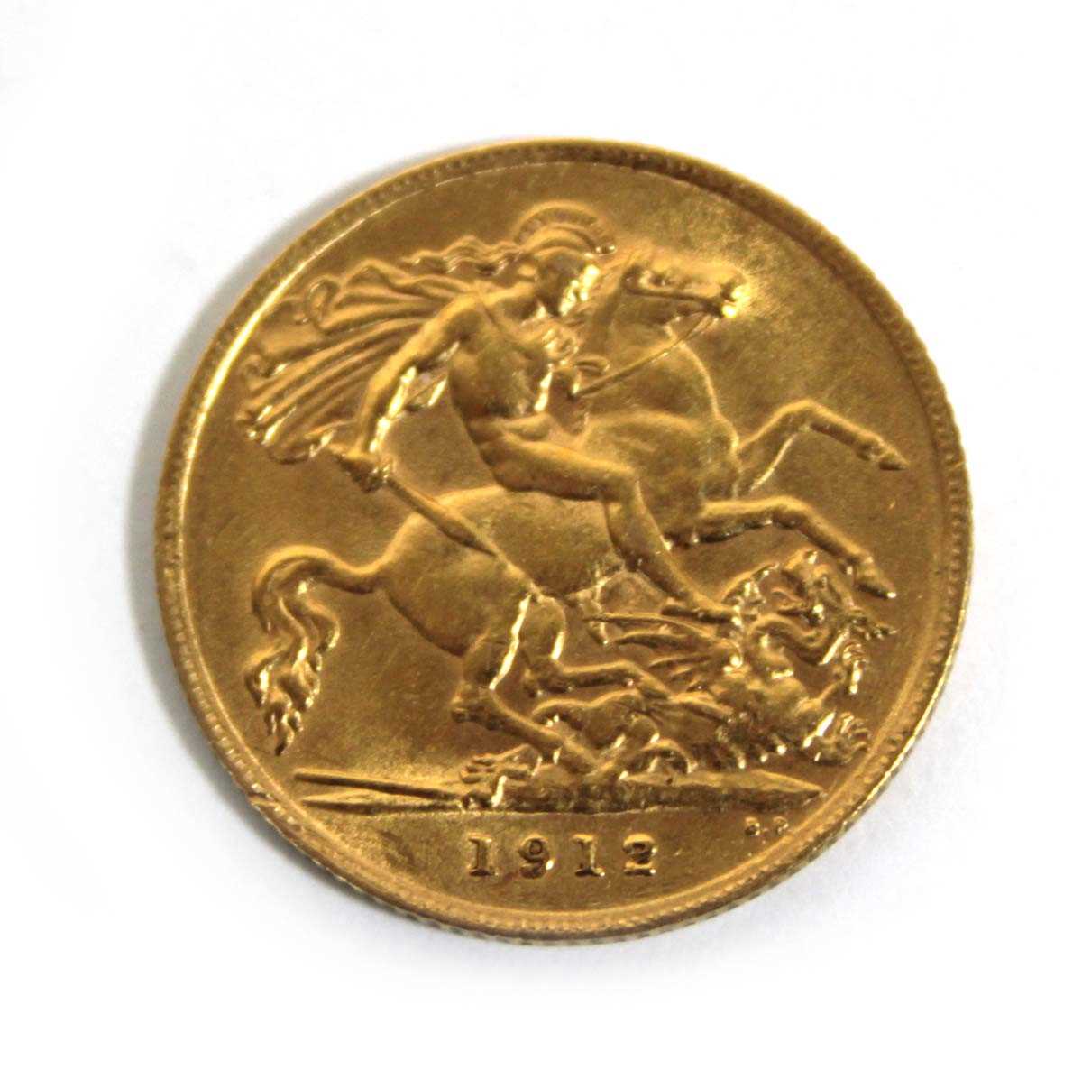 Lot 414 - A half sovereign dated 1912