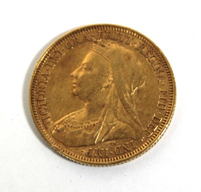 Lot 416 - A Victorian sovereign dated 1895, Sydney mint,...