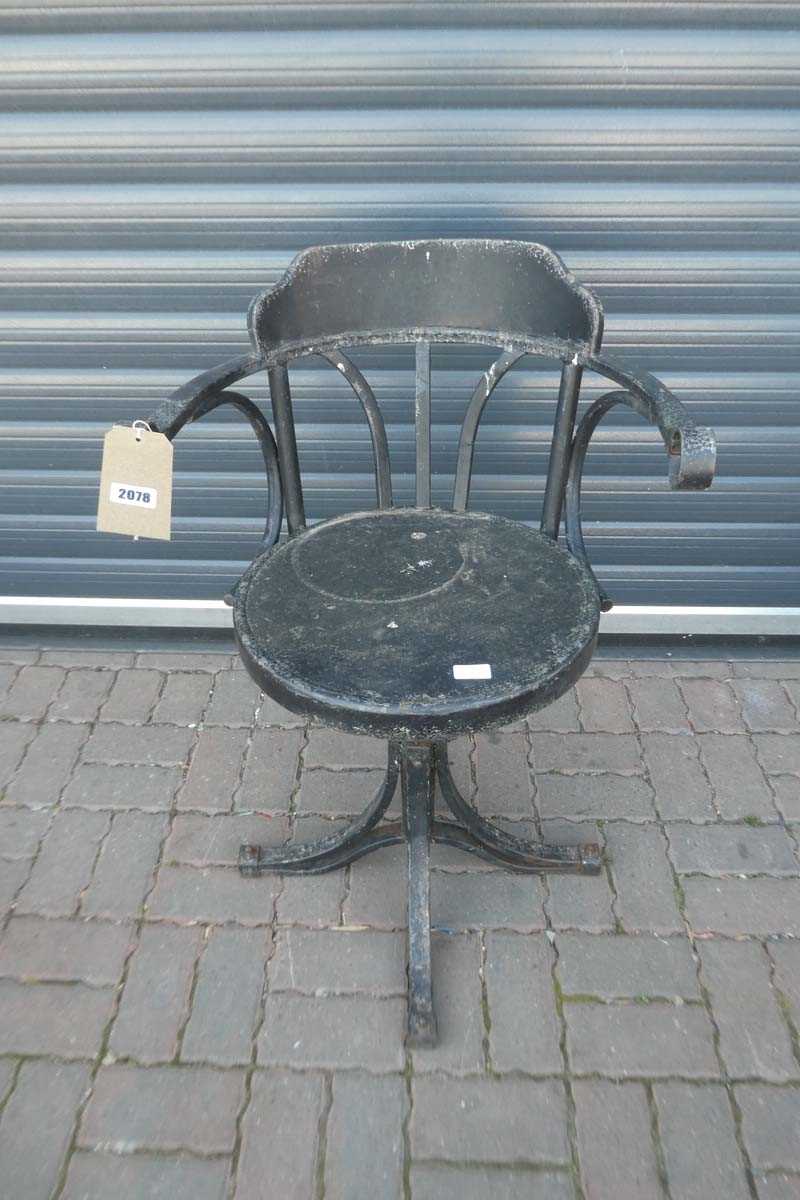 Lot Metal framed Engineer's swivel chair
