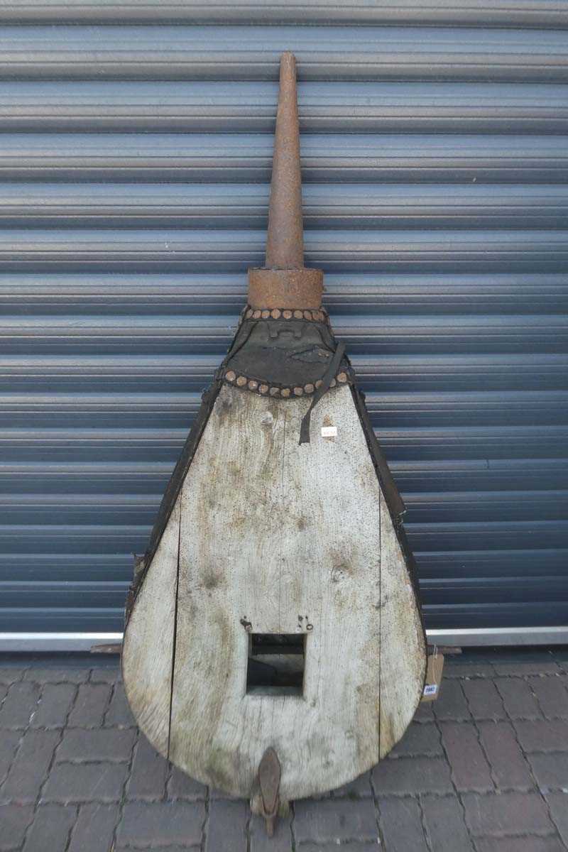 Lot Large Oversized Black Smith's Forge Bellow