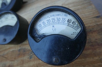 Lot 8 Vintage Gauges to include 2 "Marsh...