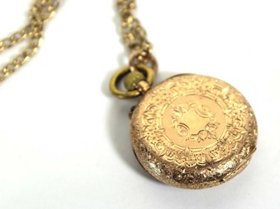 Lot 452 - A 14ct yellow gold open face fob watch, the...